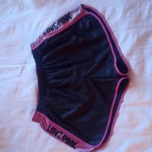 Love pink running shorts size medium